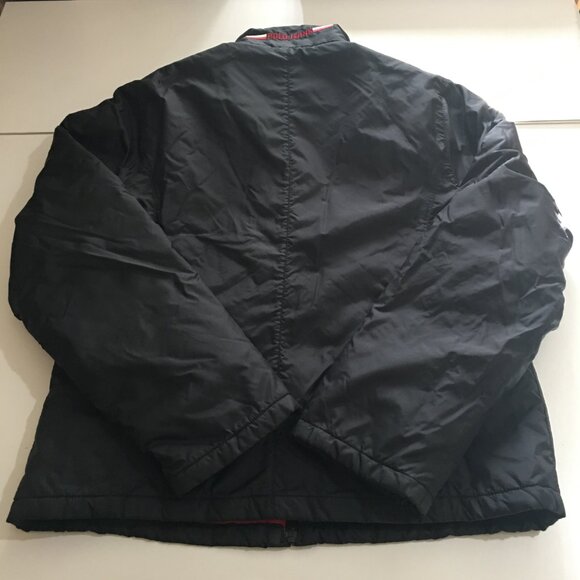 RL Polo Jeans Co Womens Medium Black Windbreaker Puffer Jacket Quilted Line - Picture 4 of 8